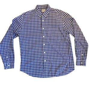 J. Crew Blue Plaid Button Down Dress Shirt
